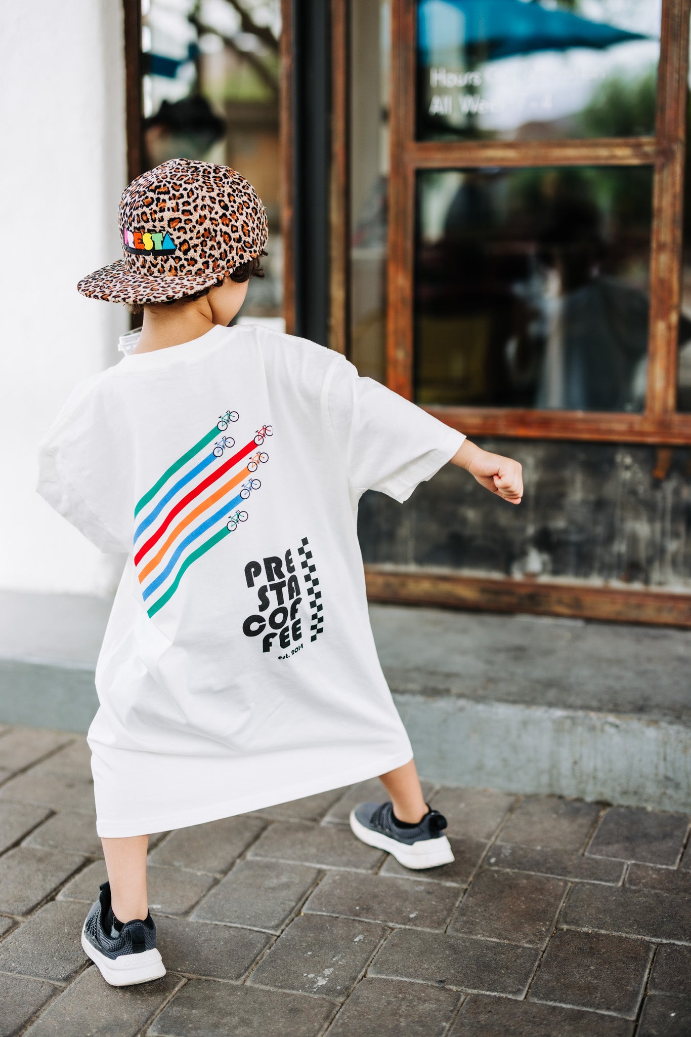 White Racing Bike T-Shirt