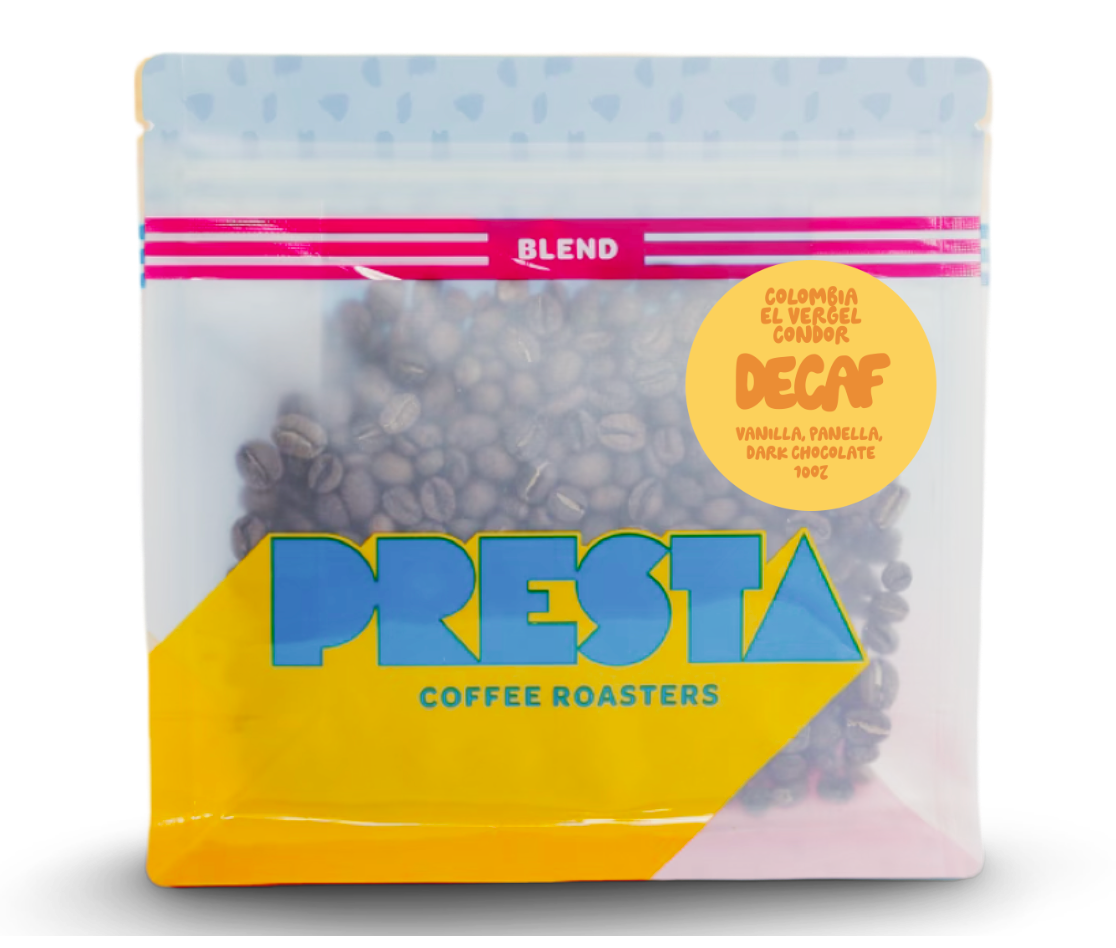 Decaf Colombian Coffee – El Vergel Estate – Presta Coffee